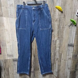 Simple Society Carpenter Jean's Women’s High Rise Denim Blue